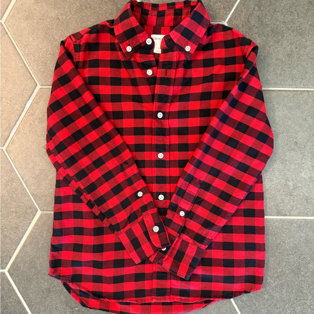 Crewcuts Red and Black Buffalo Plaid Shirt
